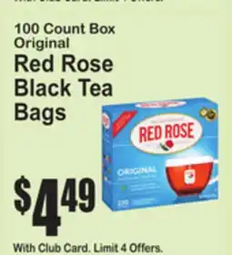 SuperFresh Original Red Rose Black Tea Bags offer