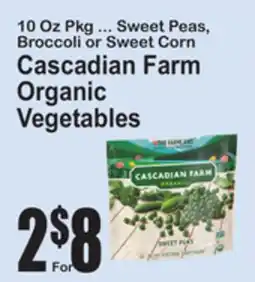 SuperFresh Cascadian Farm Organic Vegetables offer