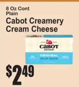 SuperFresh 8 Oz Cont Plain Cabot Creamery Cream Cheese offer