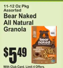 SuperFresh Bear Naked All Natural Granola offer