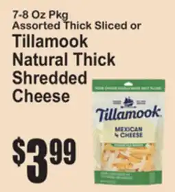 SuperFresh Tillamook Natural Thick Shredded Cheese offer