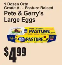 SuperFresh Pete & Gerry's Large Eggs offer