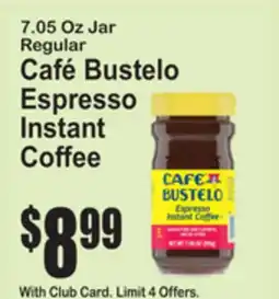 SuperFresh Café Bustelo Espresso Instant Coffee offer