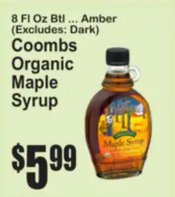 SuperFresh Coombs Organic Maple Syrup offer