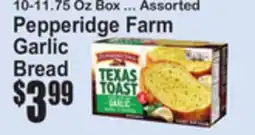 SuperFresh Pepperidge Farm Garlic Bread offer