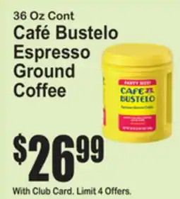 SuperFresh Café Bustelo Espresso Ground Coffee offer