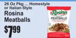 SuperFresh Rosina Meatballs offer