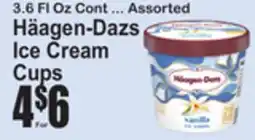 SuperFresh 3.6 FL Oz Cont ... Assorted Häagen-Dazs Ice Cream Cups offer