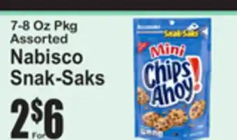 SuperFresh Nabisco Snak-Saks offer