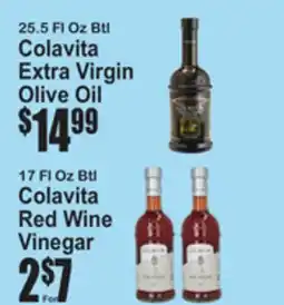 SuperFresh Colavita Extra Virgin Olive Oil, 25.5 Fl Oz Btl Colavita Red Wine Vinegar, 17 Fl Oz Btl offer