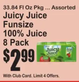 SuperFresh Assorted Juicy Juice Funsize 100% Juice offer