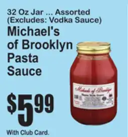 SuperFresh Michael's of Brooklyn Pasta Sauce offer