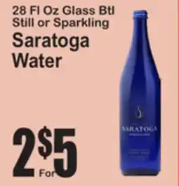 SuperFresh Saratoga Water offer