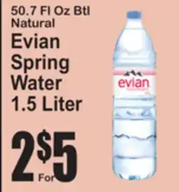 SuperFresh Evian Spring Water offer