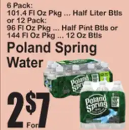 SuperFresh Poland Spring Water offer