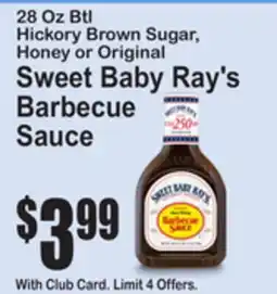 SuperFresh Sweet Baby Ray's Barbecue Sauce offer