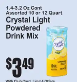 SuperFresh Crystal Light Powdered Drink Mix offer