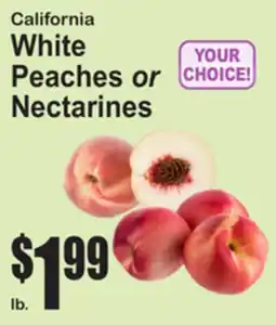 SuperFresh California White Peaches or Nectarines offer