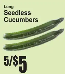 SuperFresh Long Seedless Cucumbers offer