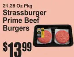 SuperFresh Strassburger Prime Beef Burgers offer