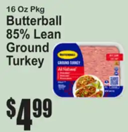 SuperFresh Butterball 85% Lean Ground Turkey offer