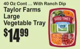 SuperFresh Taylor Farms Large Vegetable Tray offer