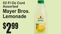 SuperFresh 52 Fl Oz Cont Assorted Mayer Bros. Lemonade offer