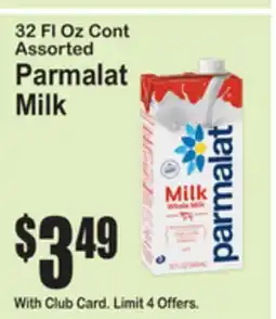 SuperFresh 32 Fl Oz Cont Assorted Parmalat Milk offer