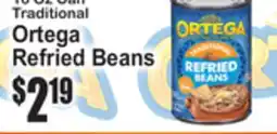 SuperFresh Ortega Refried Beans offer
