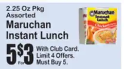 SuperFresh Maruchan Instant Lunch offer