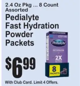 SuperFresh Pedialyte Fast Hydration Powder Packets offer