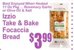 SuperFresh Izzio Take & Bake Focaccia Bread offer
