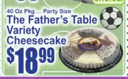 SuperFresh The Father's Table Variety Cheesecake offer