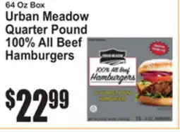 SuperFresh Urban Meadow Quarter Pound 100% All Beef Hamburgers offer