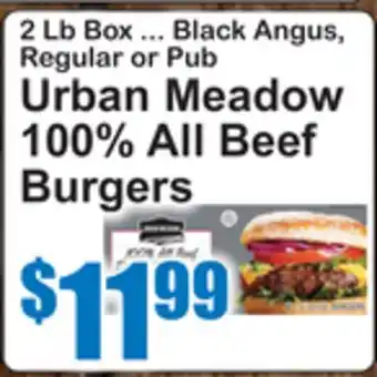 SuperFresh Urban Meadow 100% All Beef Burgers offer