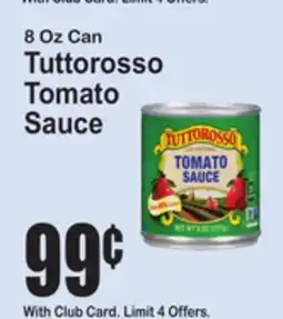 SuperFresh 8 Oz Can Tuttorusso Tomato Sauce offer