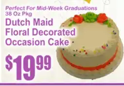 SuperFresh Dutch Maid Floral Decorated Occasion Cake offer