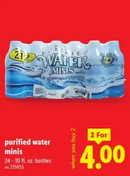 Lidl Purified Water Minis offer