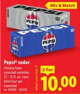 Lidl Pepsi Sodas offer
