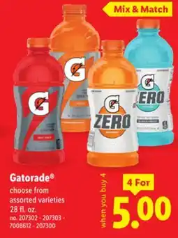 Lidl Gatorade offer