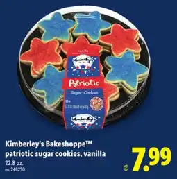 Lidl Kimberley's Bakeshoppe Patriotic Sugar Cookies, Vanilla offer