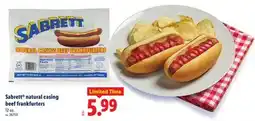 Lidl Sabrett Natural Casing Beef Frankfurters offer