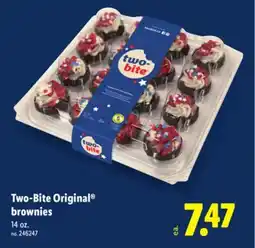 Lidl Two-Bite Original Brownies offer