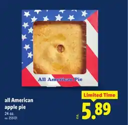 Lidl All American Apple Pie offer