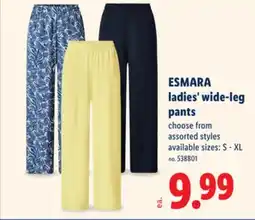 Lidl ESMARA Ladies' Wide-Leg Pants offer