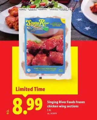 Lidl Singing River Foods Frozen Chicken Wing Sections offer