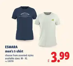 Lidl Esmara Men's T-Shirt offer