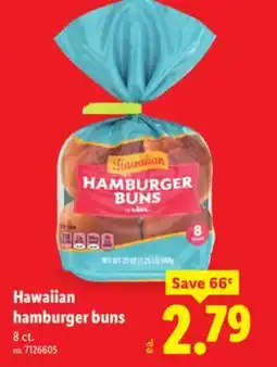Lidl Hawaiian Hamburger Buns offer