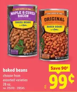 Lidl Baked Beans offer