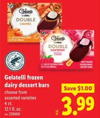 Lidl Gelatelli Frozen Dairy Dessert Bars offer